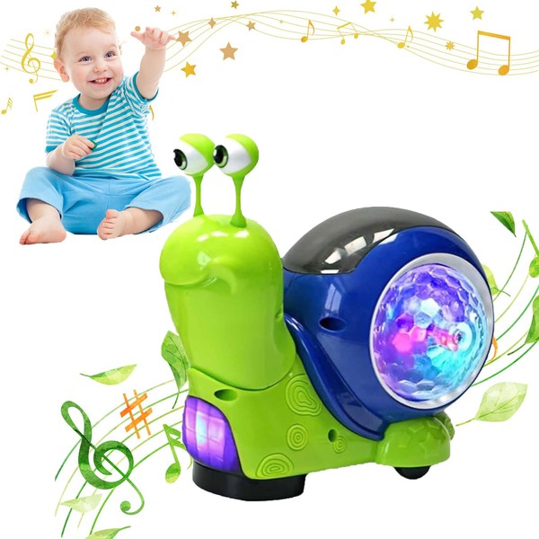 Autroly Luminous Snail Toy,Baby Toddler Luminous Snail Toy, 2025 New