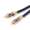 KUYIOHIFI Dual Shielded (OD 8.0mm) 1 RCA Male to 2