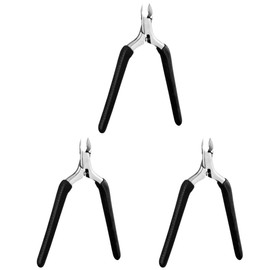 ULTECHNOVO 3 Pcs Essential Nail Care Tools Cuticle Nipper Nailcutter Trimming Tool Scissor