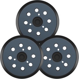 3 Pcs Sander Replacement Pad Compatible with Makita Orbital Sander BO5030 BO5030K BO5010 BO5031K BO5041K, 5 Inch 8 Hole Hook and Loop Sanding Pad Replaces 743081-8 743051-7
