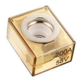 BOJACK Terminal Fuse 200A Marine Rated Battery Fuse (MRBF) 58V DC Max IP66 Waterproof for The Circuit Protection of Automobiles RVs Cranes Ships Charging Piles (200 Amp)