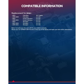 KAX Starter Replacement for 1999-2004 Wrangler 4.0L, 1999-2001 Cherokee 4.0L, 1999-2002 Grand Cherokee 4.0L,OE 17749N