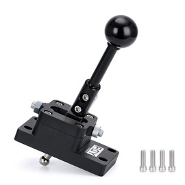 PQY T56 6-Speed Short Throw Shifter w/Base Shift Knob Billet Compatible with Camaro/Firebird F-Body LS1 93-02 Black