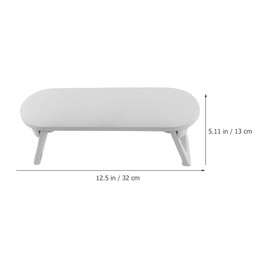 Baluue Reposabrazos para Manicura - Almohadilla para Reposamanos para Manicura, Soporte de Cuero Suave, Altura Ajustable, Ideal para Salones y Uso Doméstico