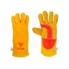 Safety Master Premium Welding Gloves, Yellow Cow-Split Leather With Reinforced