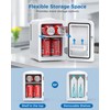 Electactic Mini Fridge, 4L/6 Cans Cooler & Warmer Portable Compact