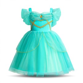 Lito Angels Princess Jasmine Fancy Dress Up Costume for Kids Girls Birthday Party Tulle Skirt Age 12-18 Months