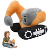 Dhqkqg Children's Plush Excavator, 10 Inch Digger Cuddly Toy, Generic