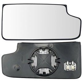 Silverado Passenger Side Lower Mirror Glass Compatible with 2014-2017 Chevy Silverado 1500, 2500, 3500 HD GMC Sierra 1500, 2500, 3500 HD Convex Right Side Heated 23444113 Mirror Glass with Rear Holder