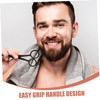 FOMIYES Stainless Steel 4-piece Barber Kit Beard Scissors Mustache Scissors