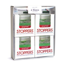 GoGoHeel STOPPERS Heel Protectors - Stops Sinking into Grass (4 Size Set) - Made in USA