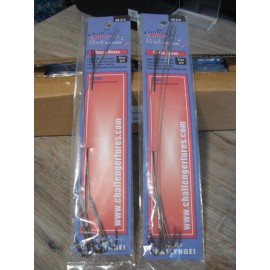 Challenger Lures Snelled Fish Hooks 6 Wire Snelled Challenger Gorge Fish Hooks With Baiting Needle - Size 2/0