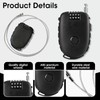 Cable Lock Combination Lock with 4 Number Discs and Wire