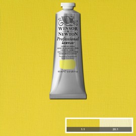 Winsor & Newton 8840457 Professional Acrylic Paint in Artist Quality, High Colour Brilliance & Coverage, Archival Quality, 60 ml Tube - Cadmium Yellow Lemon
