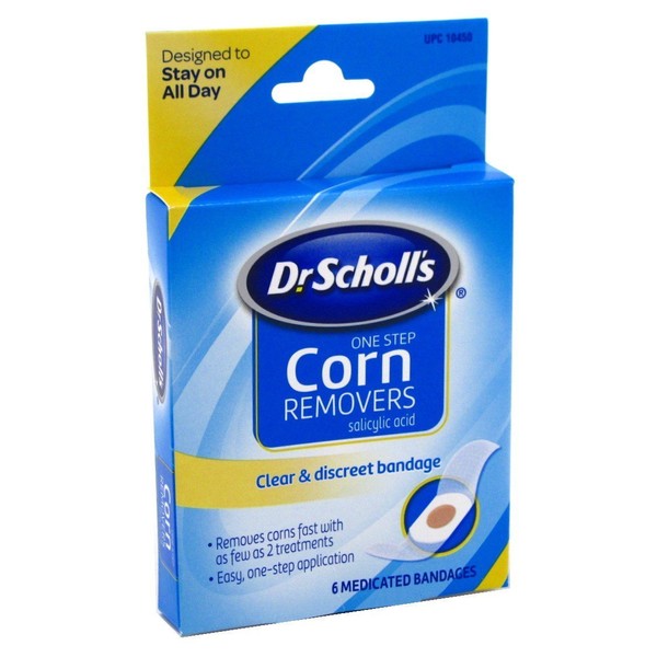 Dr. Scholls Corn Remover One Step Maximum Strength ,6 Count (Pack of 2)