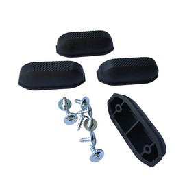 ZAYOIZY 2 Pair Luggage Side Feet Suitcase Bracket Foot Replacements Luggage Legs with Screws, Anti-Slip Foot Nails, Travel Case Foot Studs, Stand Legs, DIY Project