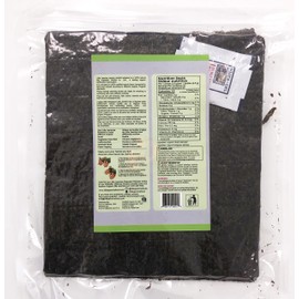 Little Jasmine Roasted Seaweed, USDA Organic Certified, Premium Grade, 50-Full Sheets , Made in USA