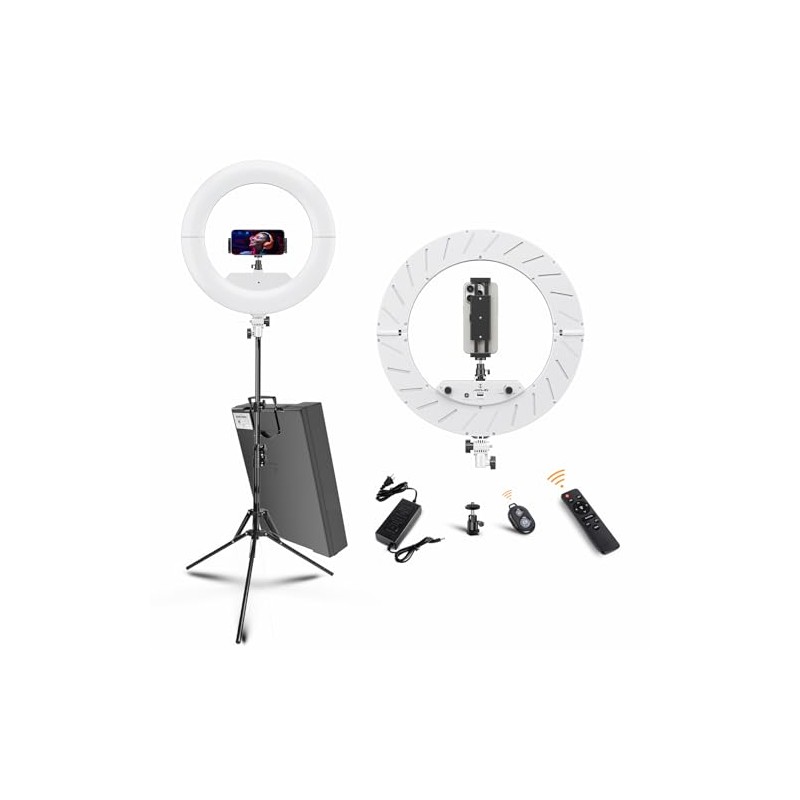 Large Ring Light with 72" Tripod Stand, (White, 13)