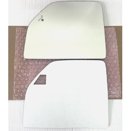 New Replacement Blind Spot Upper Flat Mirror Glass with Full Size Adhesive for 2015-2024 Ford F-150 F-250 F-350 F-450 F-550 F-600 Super Duty Driver Side View Left LH