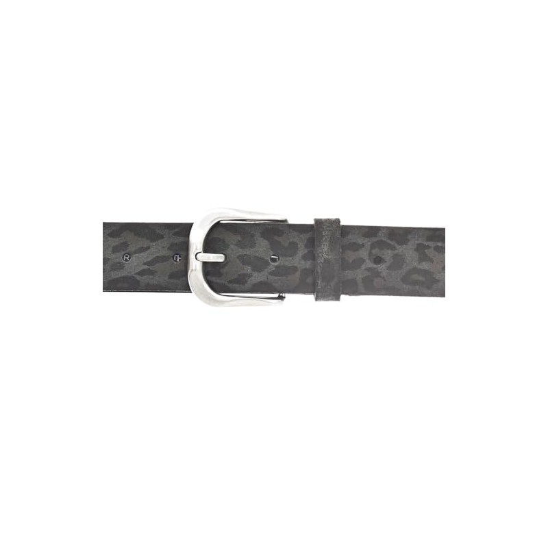 Vanzetti Leather Belt, Leo Gray