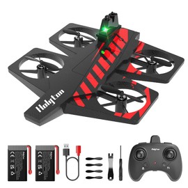 DEERC HT40 RC Airplane Toy, Less Than 3.5 oz (100 g), Drone, No Request Required, For Kids, RC Aircraft Carrier, Christmas Gift, Glider, Easy Operation, 3 Speeds, One Key Takeoff/Landing, Emergency Stop Function, Durable, 2.4 Ghz Boys, Gift, Japanese Man