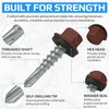 4.8 mm x 35 mm Roofing Screws, Hex Head Self-drilling