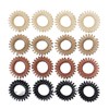 QUETTO 12 Pcs Spiral Hair Ties - Soft Plastic Hair