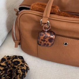 Brown Tortoise Shell Clear Case for Airpods 4 with Lock,Retro Amber Turtle Stylish Pattern Cool Girl Kawaii Slim Protective Cover for Airpod 4th Gen