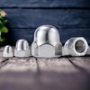 Silver Stainless Steel Dome Nuts (6 Pack) - M3 M4