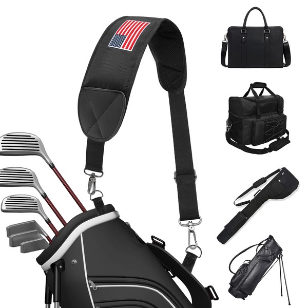 BAIRBRE Golf Bag Strap Replacement Golf Bag Shoulder Strap Colorful