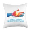 Carpal Tunnel Surgery Survivor Throw Pillow