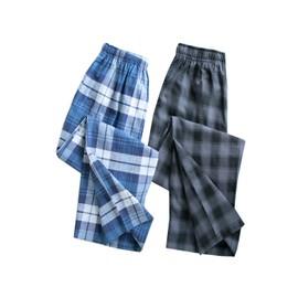Big Boys Pajamas Pants 100% Cotton Plaid Pajama Lounge Bottoms Size 8 10 12 14 16