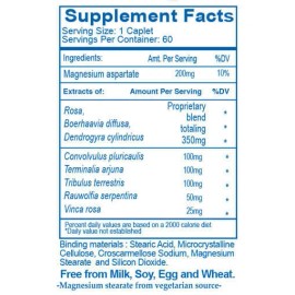 Ayush Herbs Carditone Cardiovascular Supplement - 60 Capsules - Newest Exp.