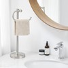 BESy 17 Inch Brushed Nickel Stand Towel Bar Hanger Hand