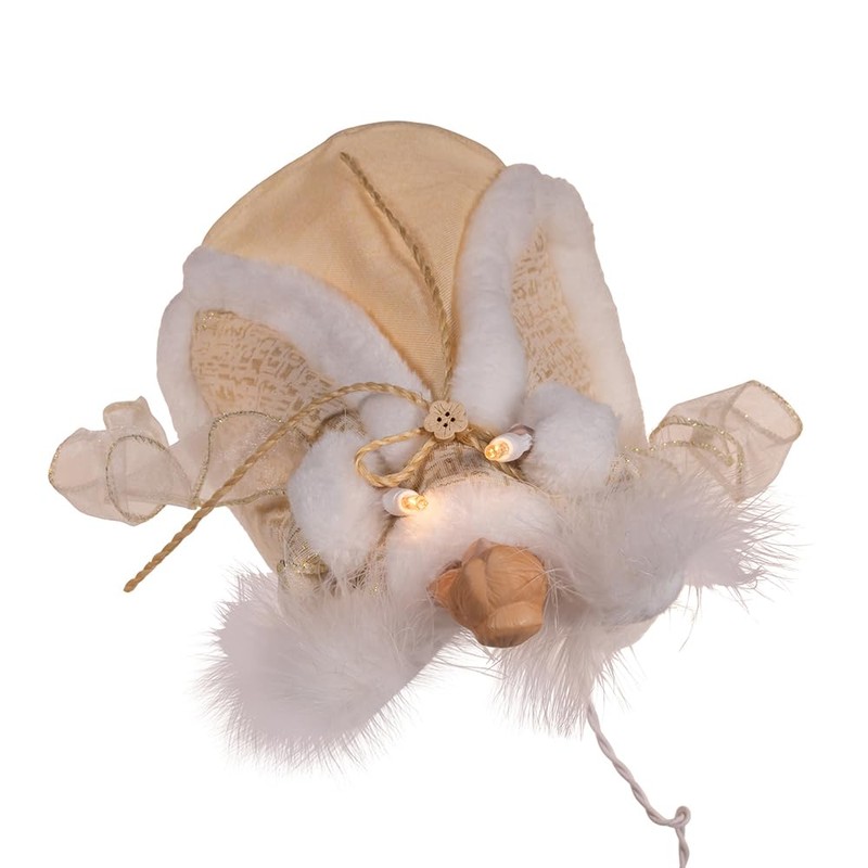 Kurt Adler 10-inch 10-Light Natural Angel Treetop