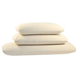 Green Natural Organic Bed Pillow - GOLS Certified Organic Rubber Foam Latex Pillows for Sleeping for Side, Back, and Stomach Sleepers – Zippered Organic Cotton Cover - Size King - High Loft - Firm