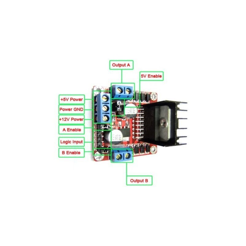 Honbay L298N Motor Drive Controller Board DC Dual H-Bridge Robot