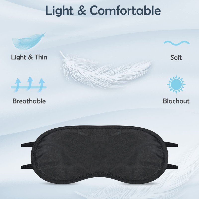 40 Pack Sleep Eye Mask for Men Women Kids, Individual