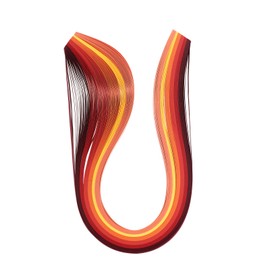 Craftdady 1200 Strips Quilling Paper Strips 390 x 3 mm Gradual Red for DIY Craft Party Decoration