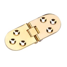 Hinge Zinc Alloy Metal Round Edge Sewing Machine 180 Degree Folding Table Hinges for Cabinet Furniture Kitchen Bedroom (80 x 30 x 2.2 mm)