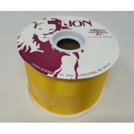 Lion NEW Lion Offray BELLE Yellow Satin Acetate Craft Ribbon 2-5/8" x 50 YD Roll # 40