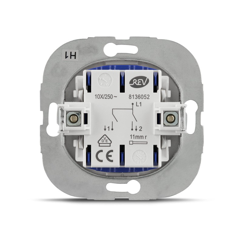 REV PrimaLuxe 0511322992 Flush-Mounted Series Switch White