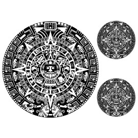 Captive Decals Mayan Calendar Fused Glass Back