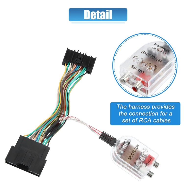 X AUTOHAUX Add an Amp Amplifier Adapter Interface to Factory