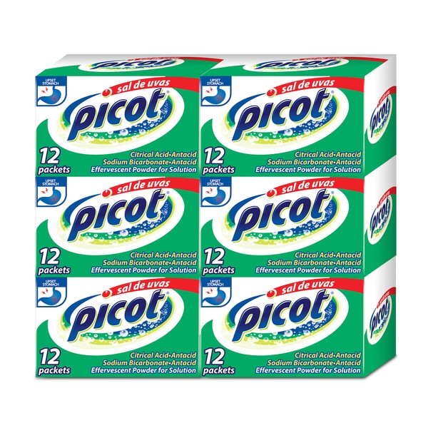 Sal de Uvas PIcot, Effervescent Powder Solution, Antacid, 0.17 Oz,