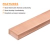 sourcing map Copper Flat Bar, 0.31 Inch Thickness x 0.98