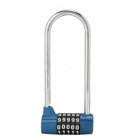 Combination Lock, 5 Digit Combination Padlock, 116mm Heavy Duty Lock, Easy to Operate and Resettable, Small Padlock for Locker, Outdoor, Indoor use, Containers and Gates (Blue)