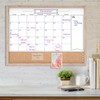 TORASO Whiteboard Calendar & Corkboard, 18" x 24" Combination Dry