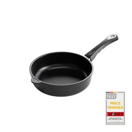 AMT Gastroguss The World´S [.] Casserole Frying pan Non-Induction, Diameter 24 cm, Height 7 cm, cast Aluminium (Aluminium), Lotan® Non-Stick Coating for Fat-Free-Frying, AMZN-724-US