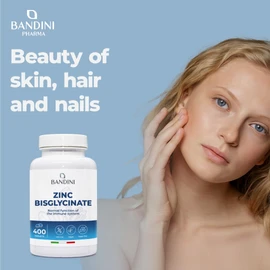 BANDINI Bandini? Zinc Bisglycinate 400 Tablets (13 Month Supply), High Strength & High Absorption Pure Zink Supplement for Skin, Hair, Nails, Eyesight and Immune System, GMO Free, Alternative to Capsules